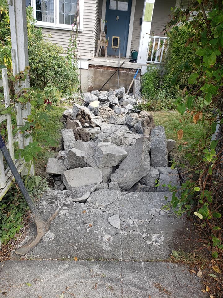 Walkway under construction