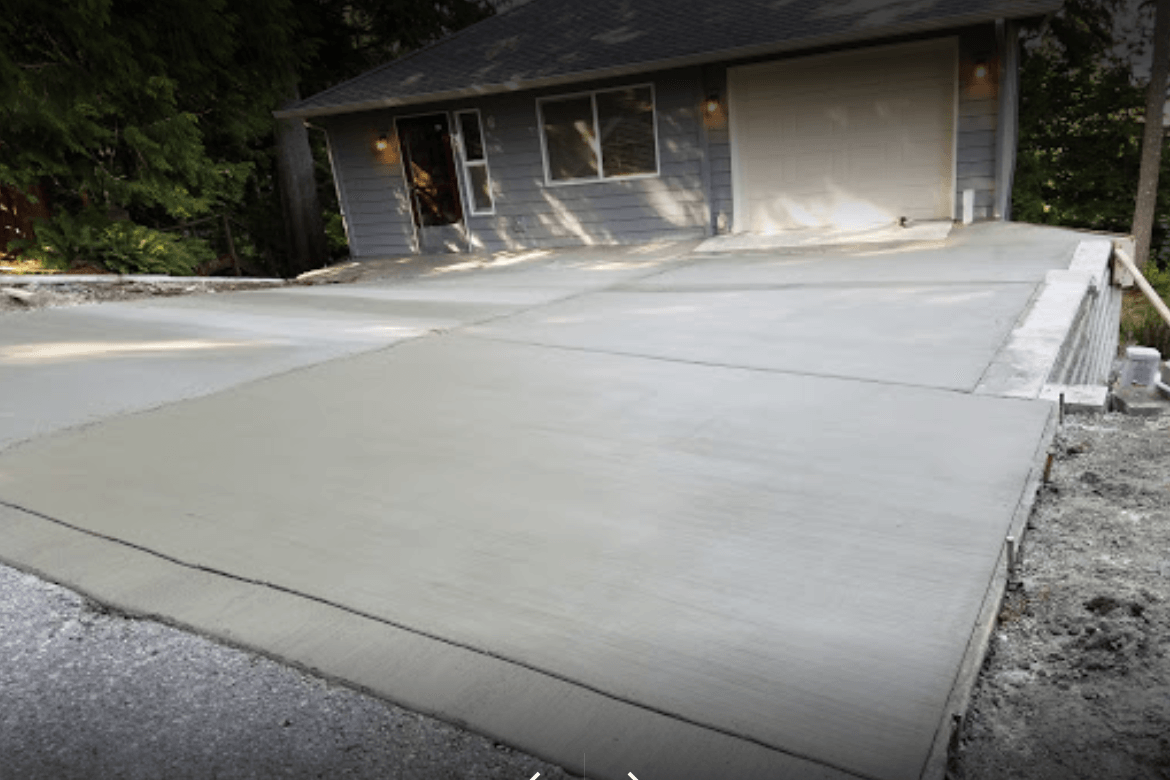 cement driveway
