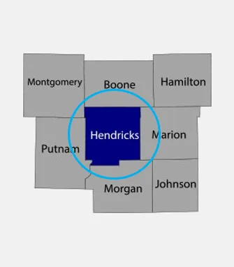Fencing Unlimited Indianapolis Service Area Map