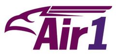 Air1 Moving and Storage logo in purple with stylized eagle head