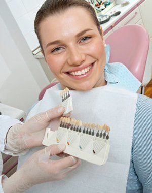Woman in dental clinic