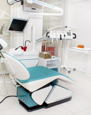Dentist chair and tools
