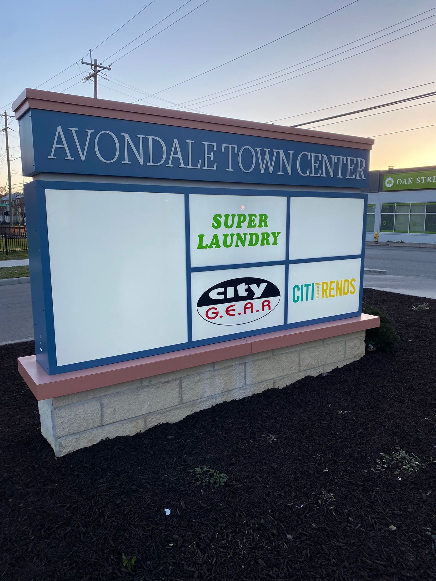 Avondale Town Center cabinet signs
