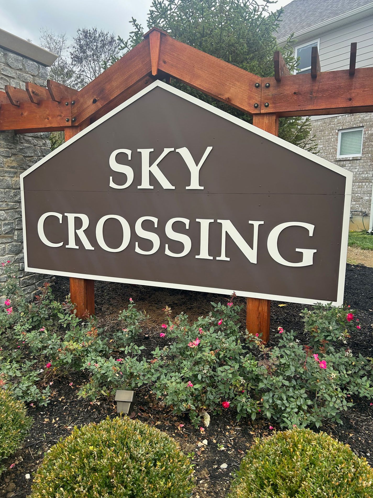 Sky Crossing monument sign