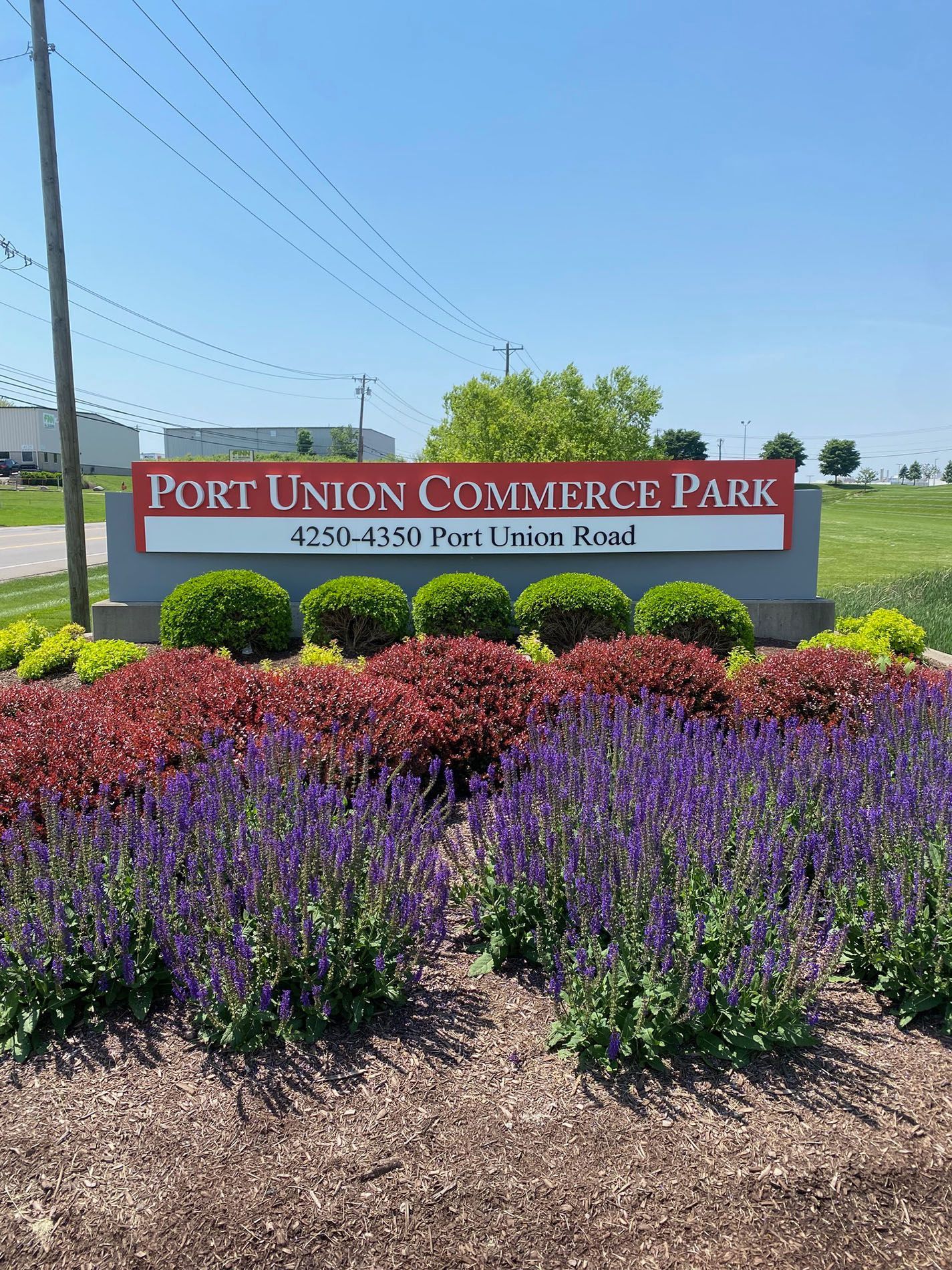 Port Union Commerce Park monument sign