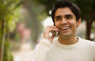 Man talking on cell phone