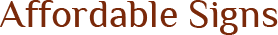 Affordable Signs - Logo