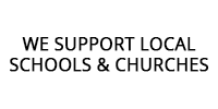 We Support Local Schools & Churches