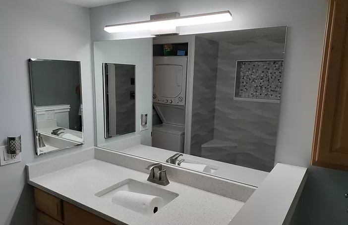 Mirror and glass work