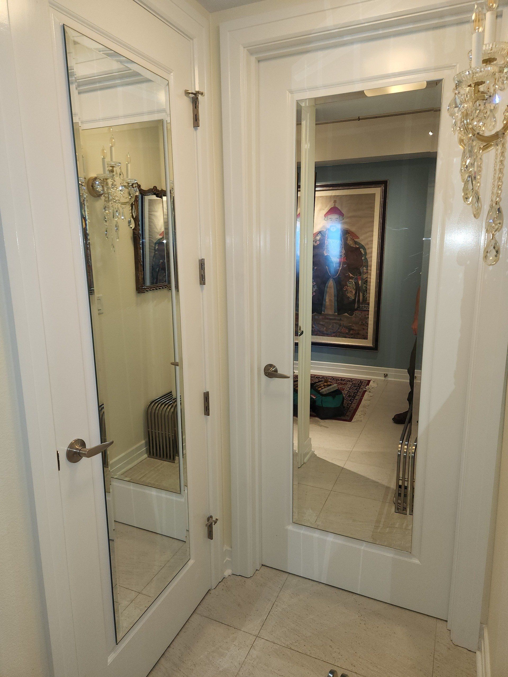 Mirror and glass work