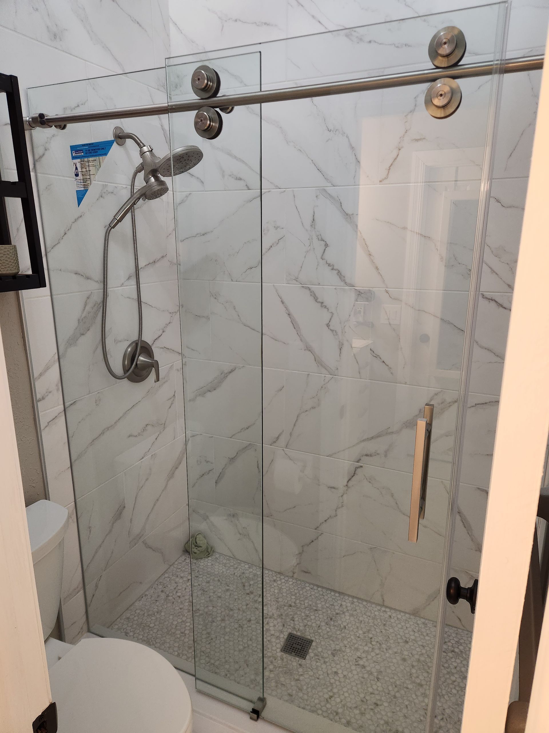 3/8 shower door