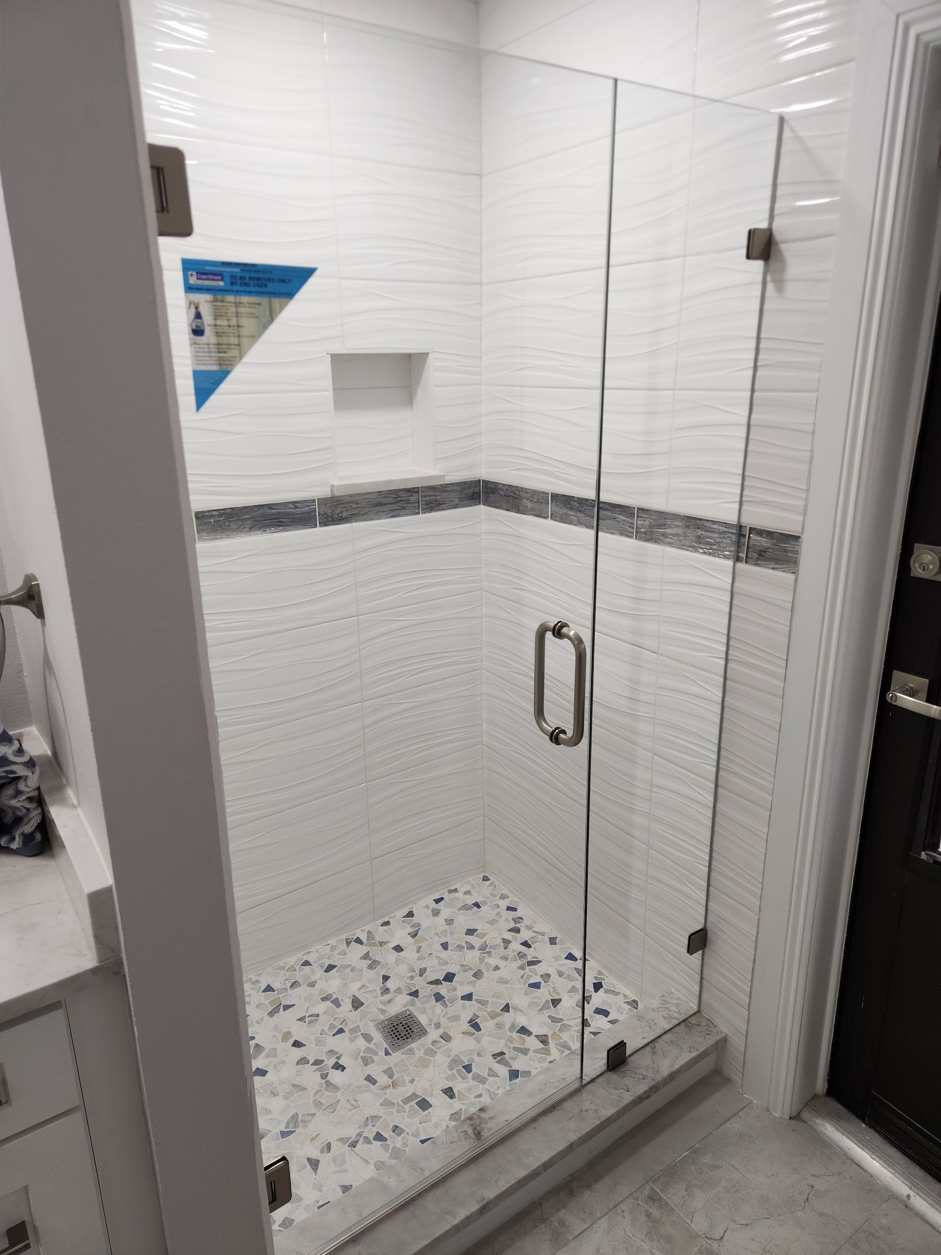 3/8 shower door
