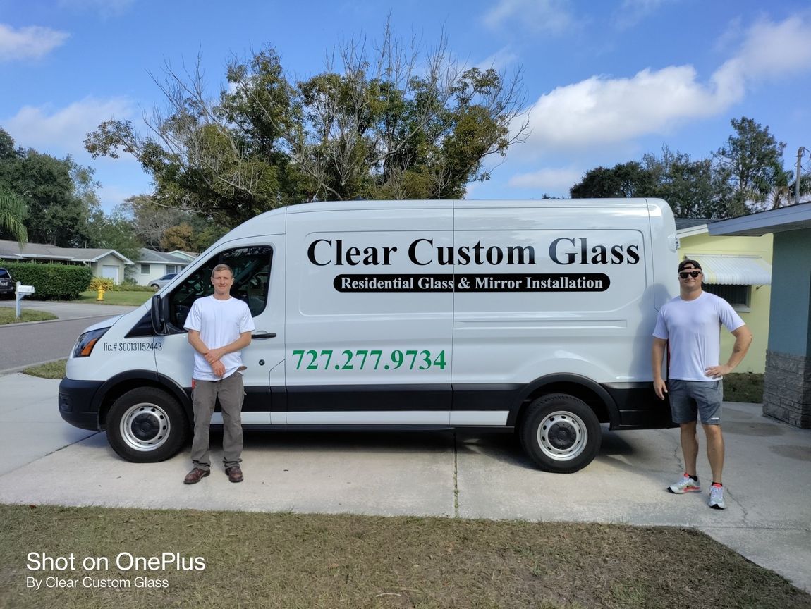 Shower Glass Company Dunedin, FL Clear Custom Glass Shower Doors