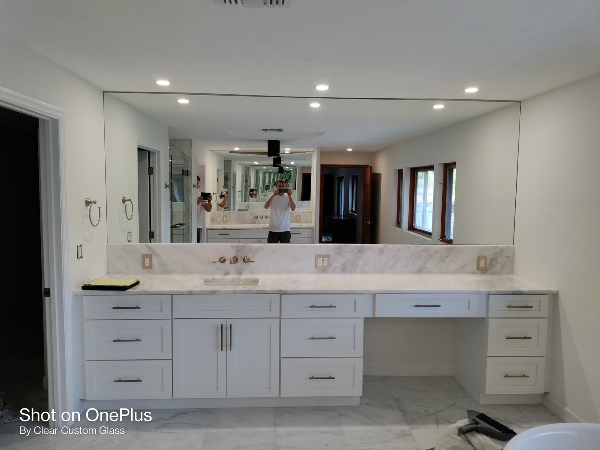 Mirror and glass work