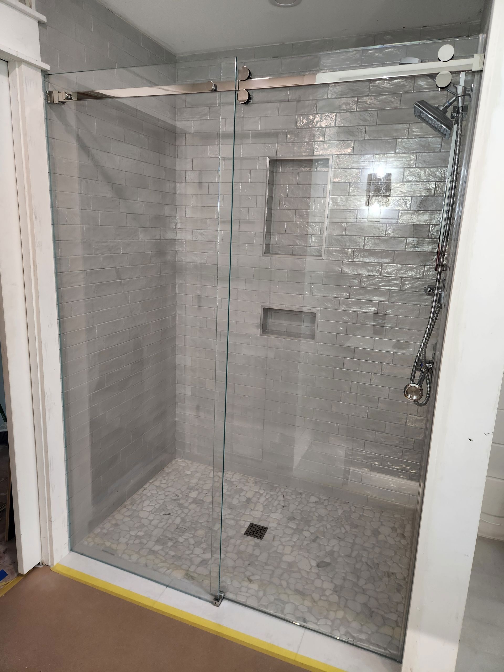 3/9” Low Iron Glass CRL Serenity Slider Chrome