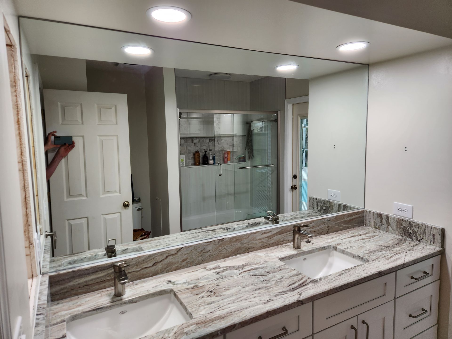 Mirror and glass work