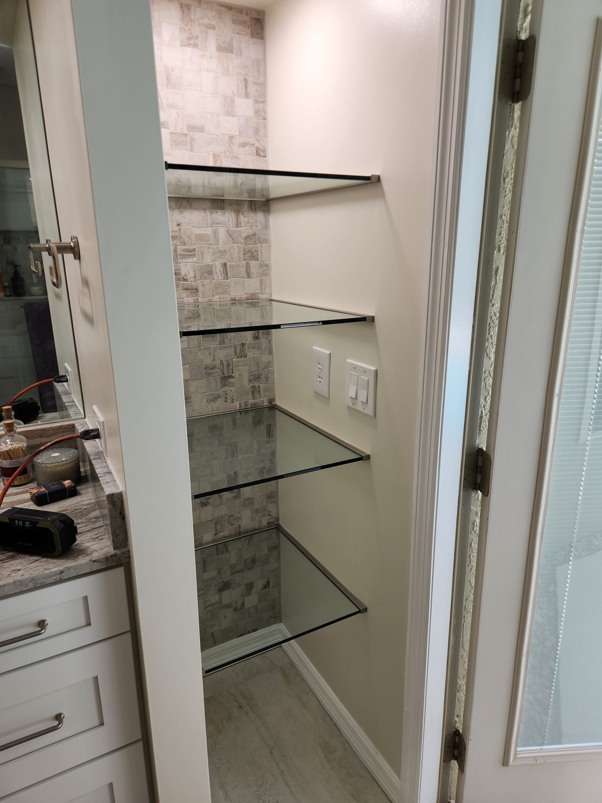 Mirror and glass work