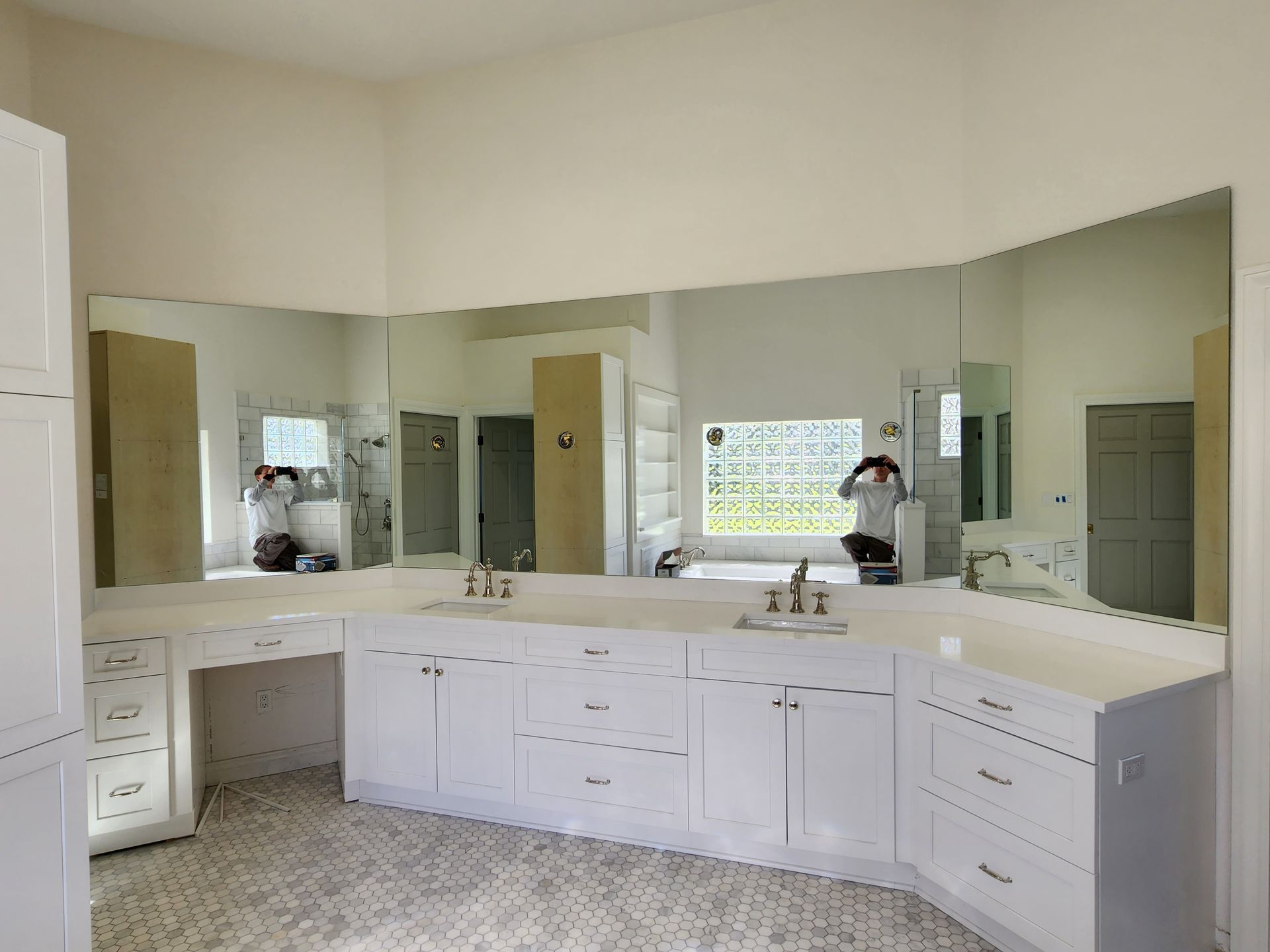 Mirror and glass work