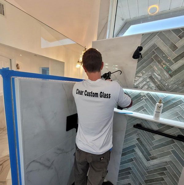 Custom show door installation