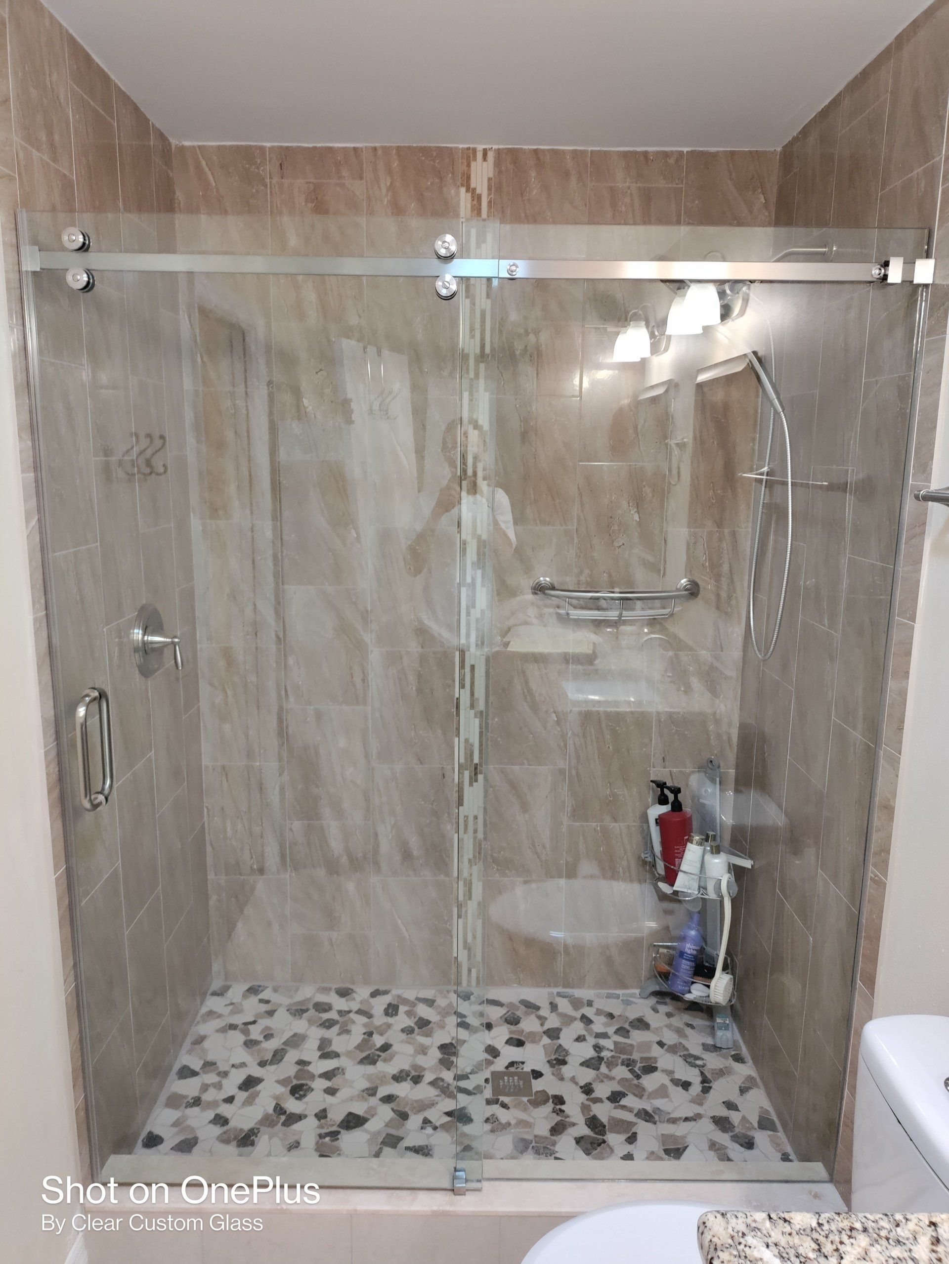 Shower Slider with nickel