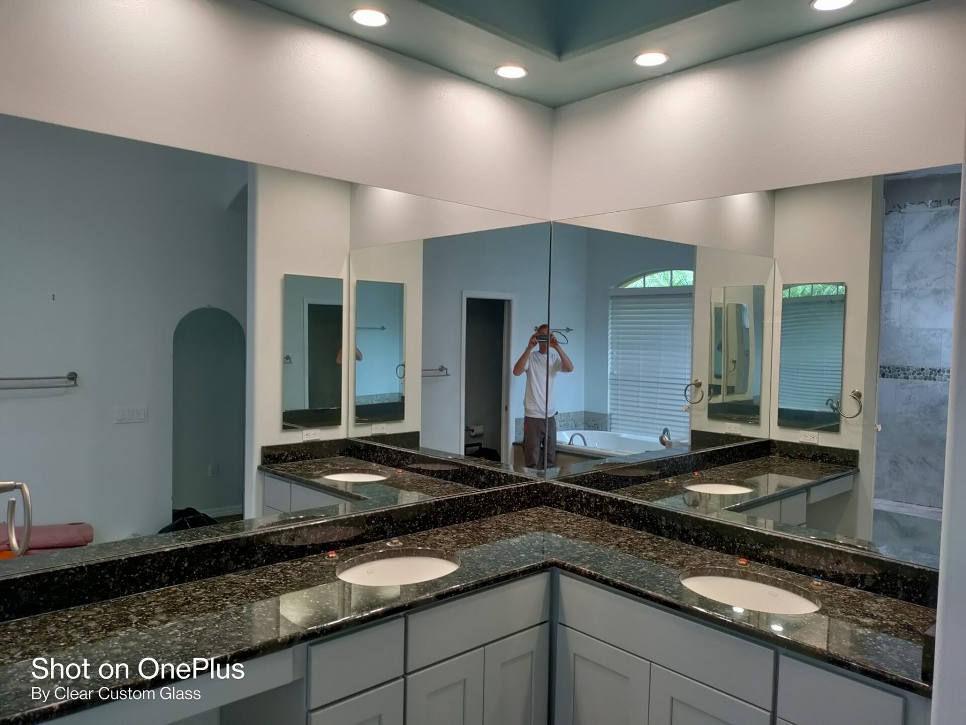 Mirror and glass work