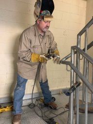 Welding for stairs