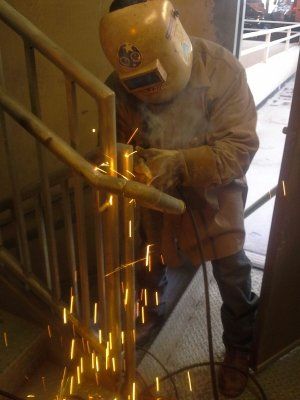 Welding for stairs