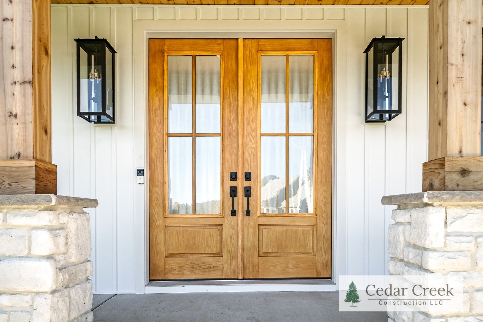 The front door of a house