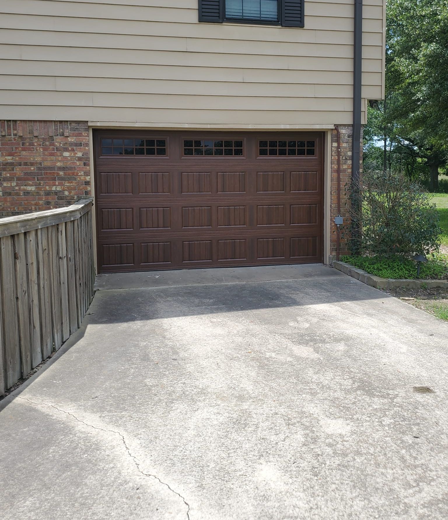 Overhead garage door