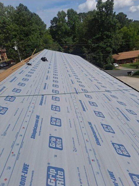 Roof under construction