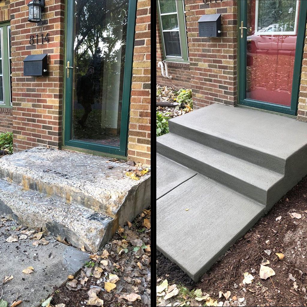 before and after steps and stairways repair