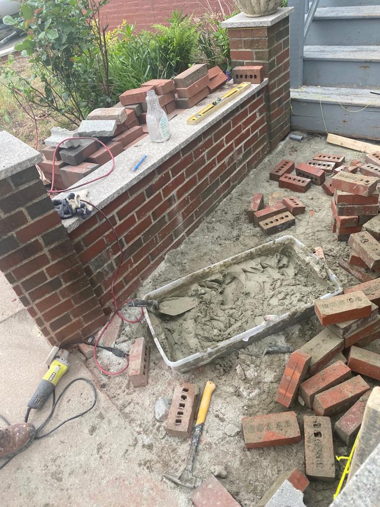 retaining walls fixing