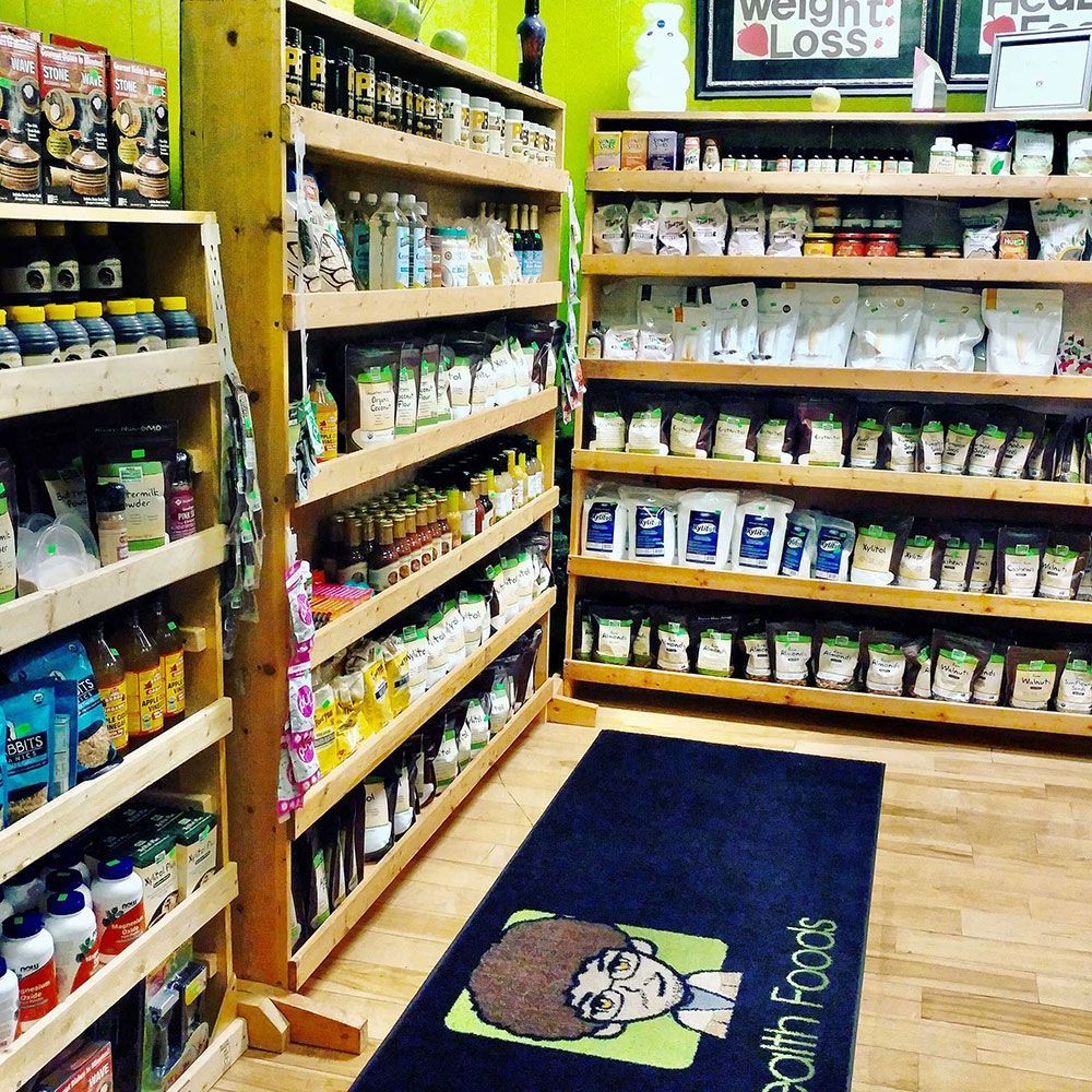 A store with a sign that says weight loss on it