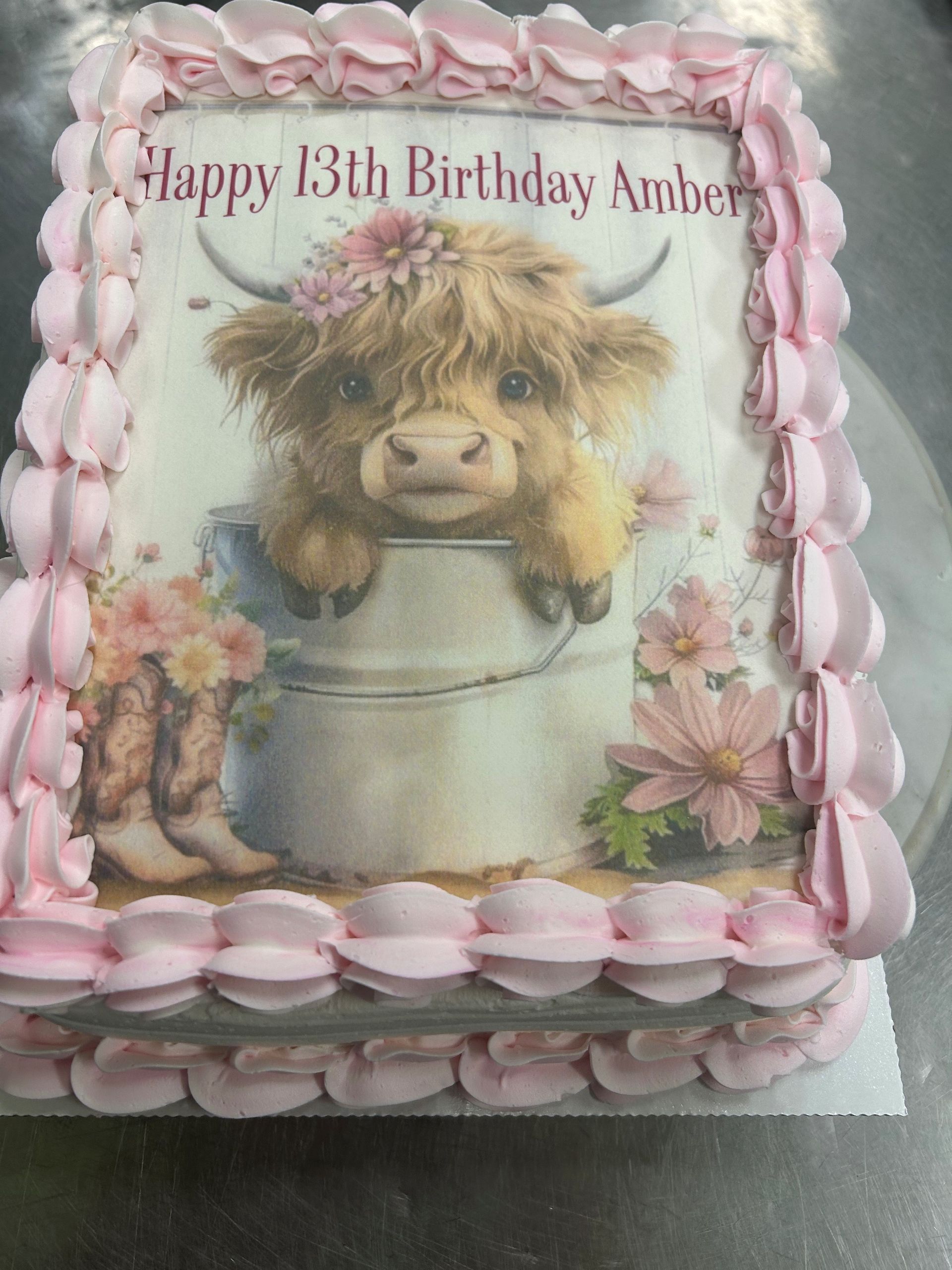 Baby cow cake