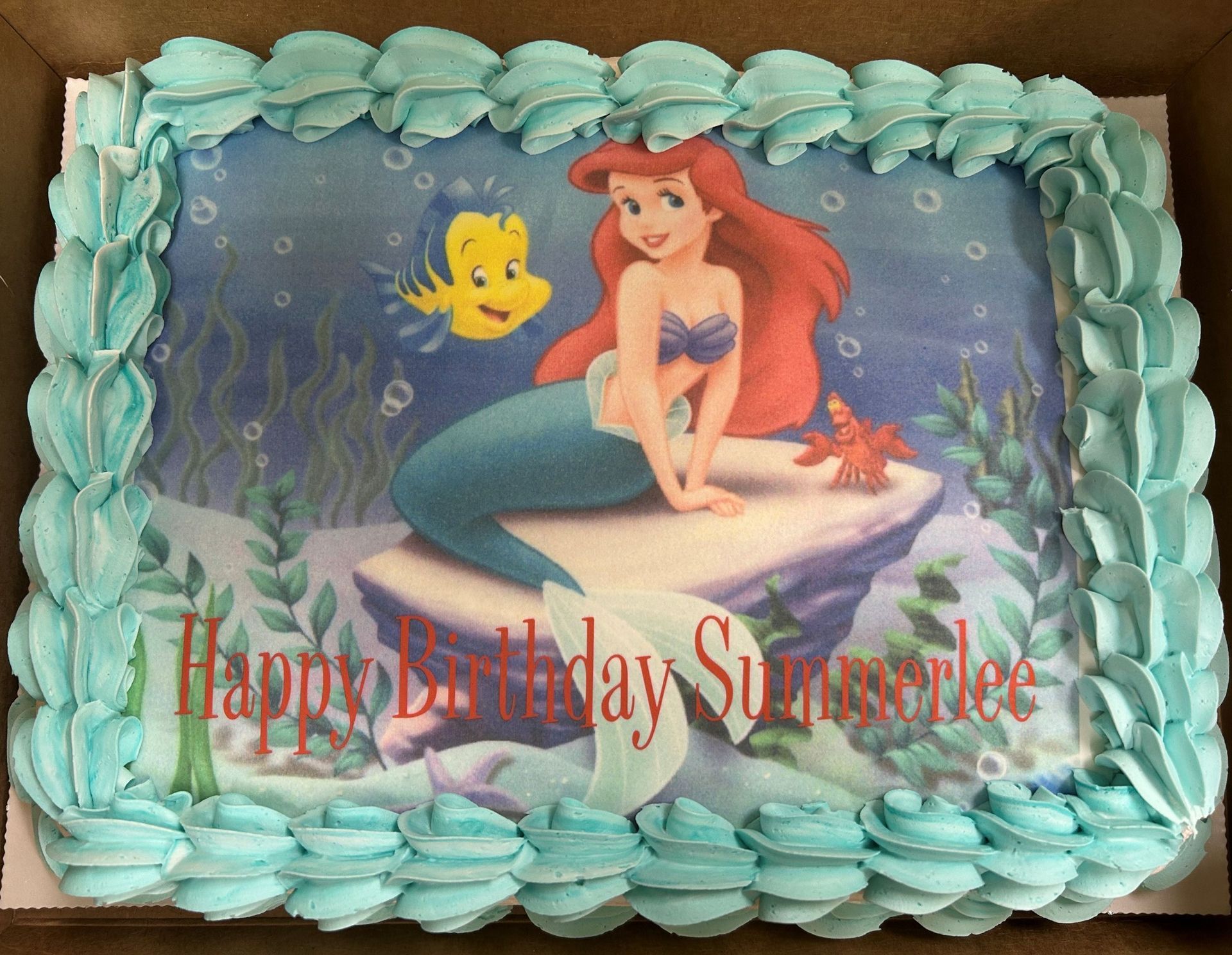 Little Mermaid cake