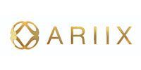 A gold logo for ariix on a white background.
