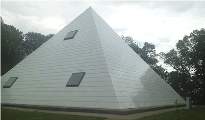 pyramid shaped roof