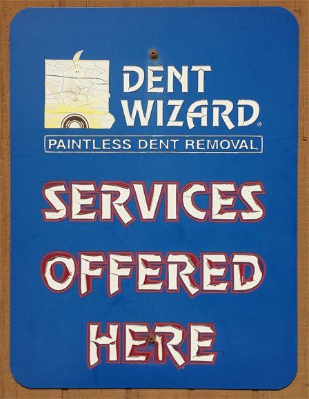 Paintless dent removal services