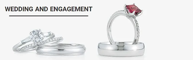 Wedding and engagement rings