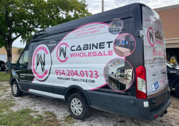 Black and white van with 