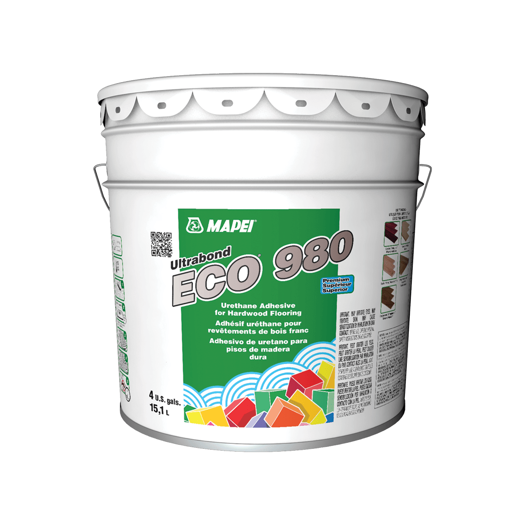 A white bucket with a green label that says eco 990