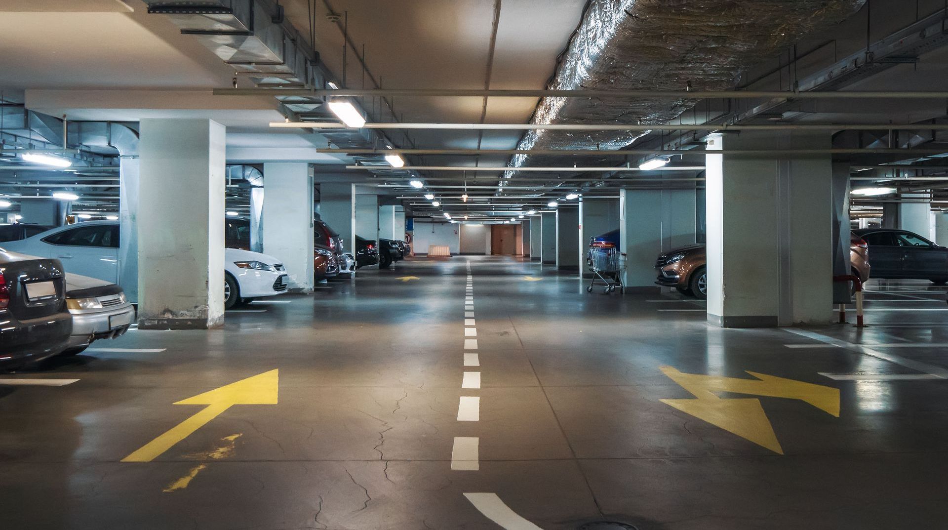 Commercial parking area