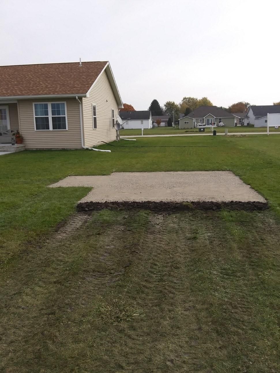 cute house with an open lawn area