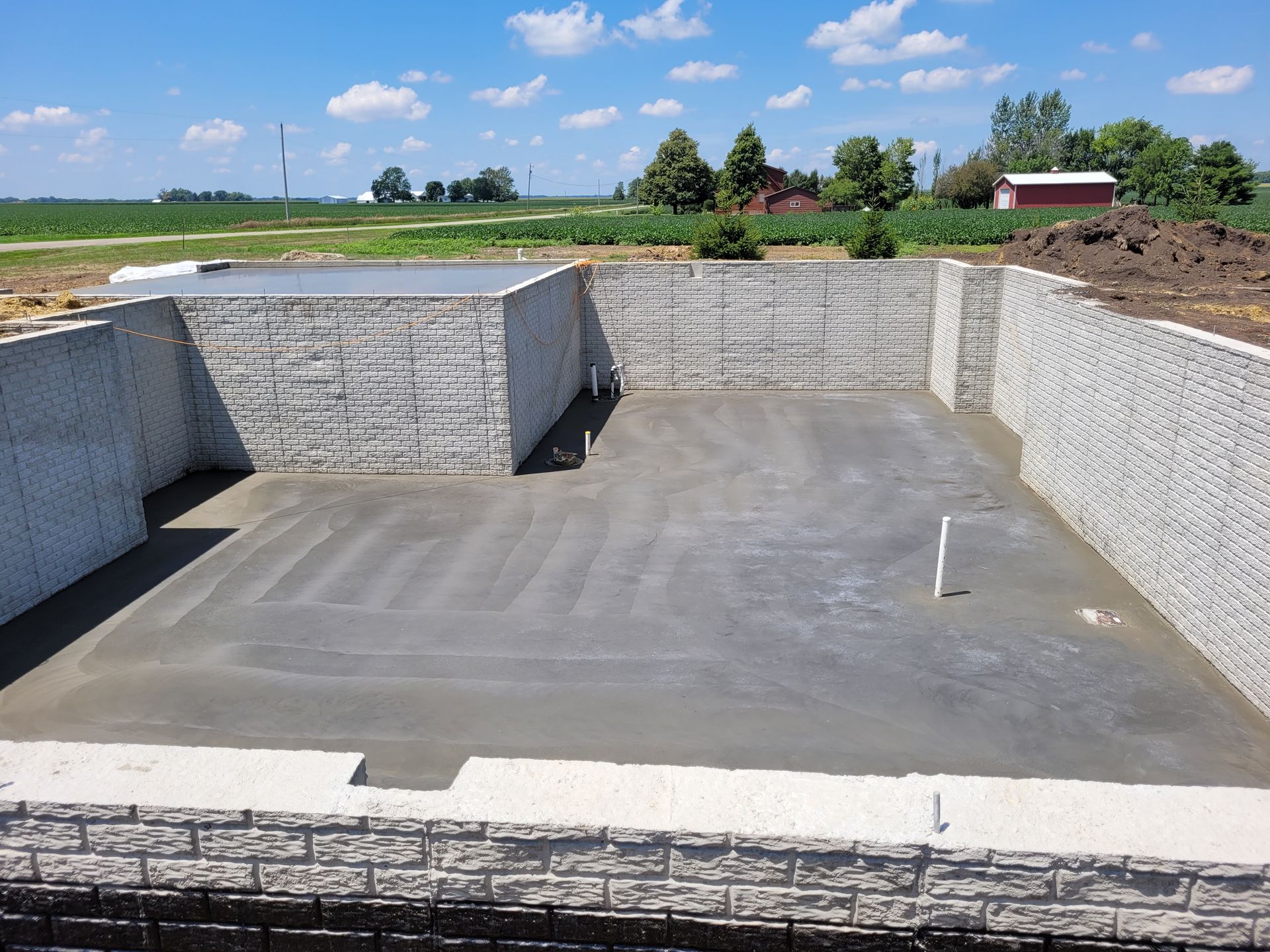 concrete flooring project