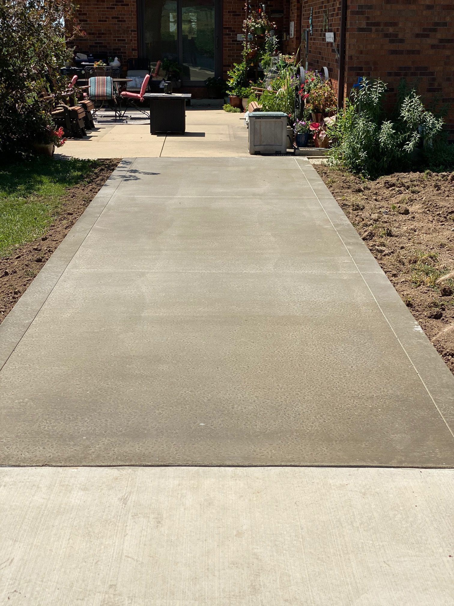 concrete walkway project