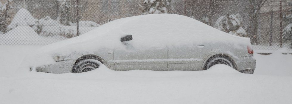 Car Stuck on Snow