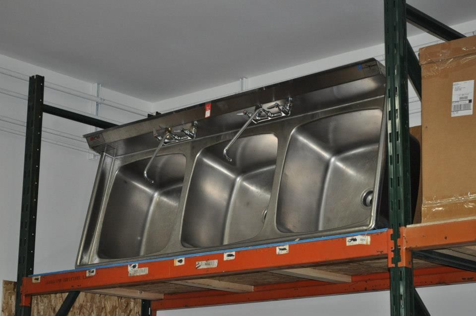 Stainless steel drop sink