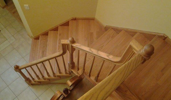 Wooden stairs