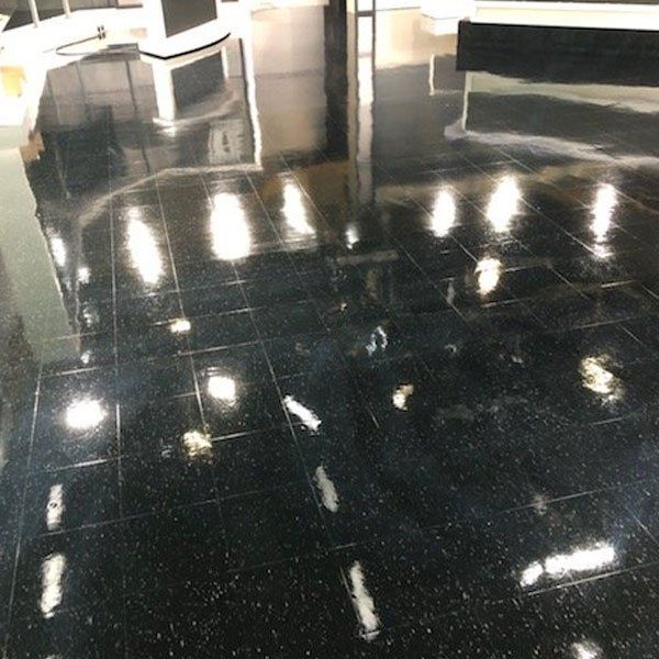 Black  glossy tile
