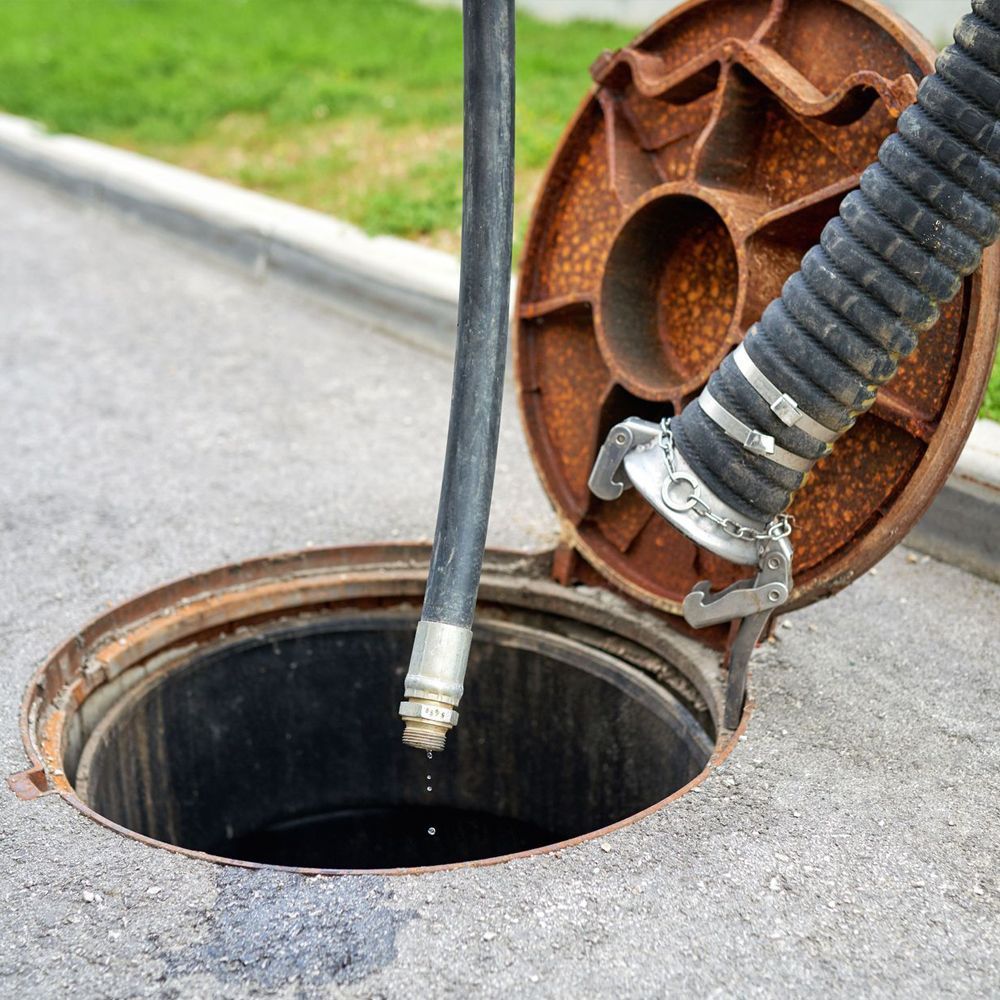 An open man hole